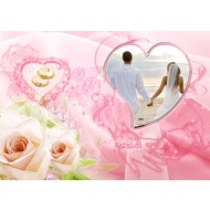 Рамочка свадебная - любовь и нежность в розовых тонах