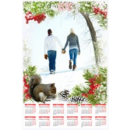 Календарь-рамка на 2015 год  - Яркая ребина в снегу