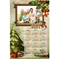 Рождественский календарь с рамкой для фото