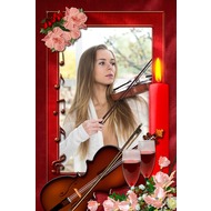 Рамка для фото - Любовь и скрипка
