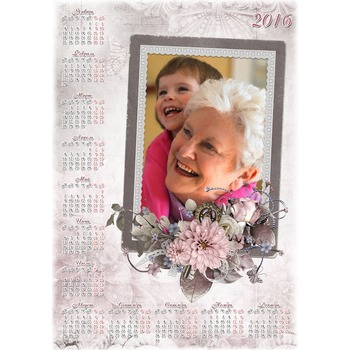 Календарь с фото на 2016 - Винтажные цветы