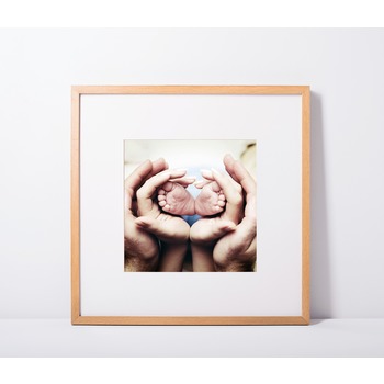 Простая рамка для фото онлайн в деревянной окантовке