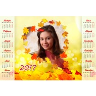 Календарь на 2017 год  - Осенние листочки