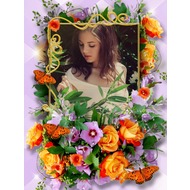 Ароматная и цветочная рамка для фото онлайн