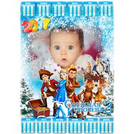 Детский календарь-рамка на 2017 год - Снежная королева