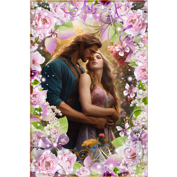 Цветочная рамочка – Нежность пионов