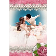 Свадебная рамка для фото - Розовая нежность