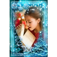Новогодняя рамка - Неоновый свет волшебной зимы
